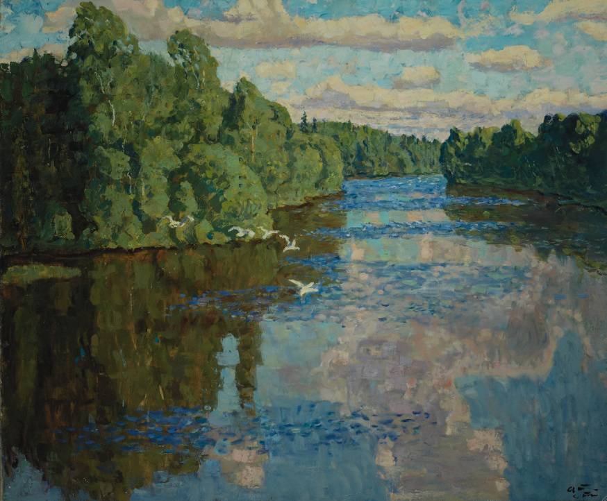 Msta River at the Academic Dacha